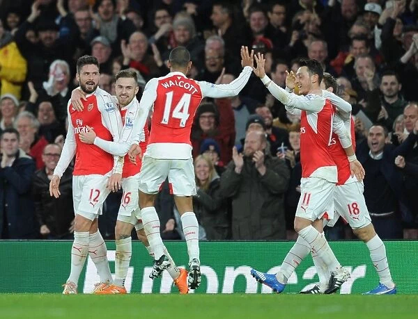Arsenal's Olivier Giroud Scores Second Goal Against Manchester City (2015-16)