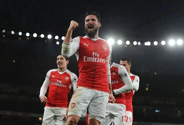 Arsenal's Olivier Giroud Scores the Winner Against Crystal Palace in 2016-17 Premier League