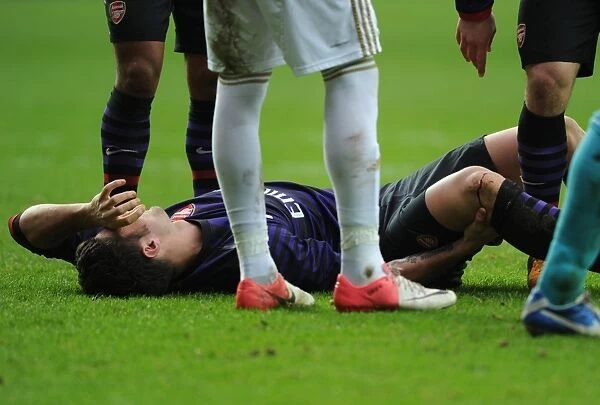 Arsenal's Olivier Giroud Suffers Injury in Swansea FA Cup Clash
