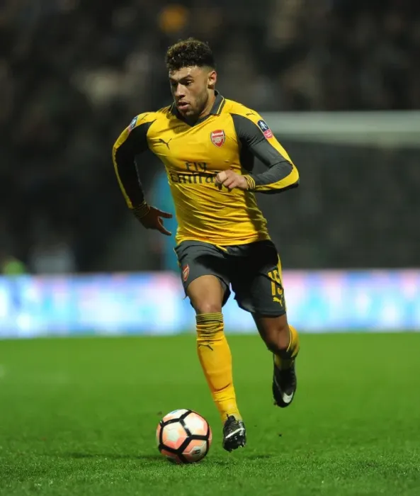 Framed Print : Arsenal's Oxlade-Chamberlain Shines in FA Cup Clash Against Preston North End Framed Print : Arsenal's Oxlade-Chamberlain Shines in FA Cup Clash Against Preston North End