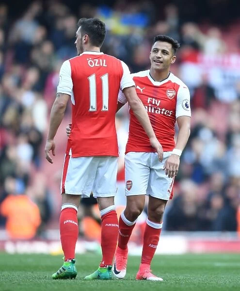 Arsenal's Ozil and Sanchez: A Battle of Stars in Arsenal v Manchester United (2016-17)