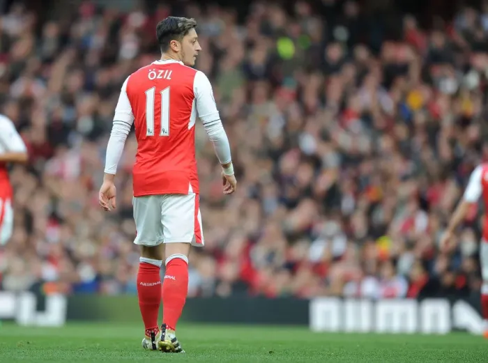 Framed Print : Arsenal's Ozil Stars: 2016-17 Premier League Showdown Against Middlesbrough