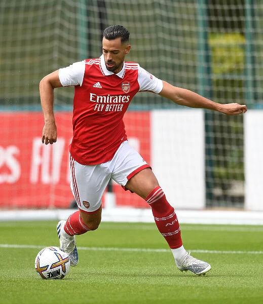 Arsenal's Pablo Mari in Action: Arsenal FC's Pre-Season Clash against Ipswich Town, 2022
