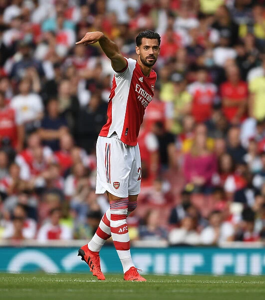 Arsenal's Pablo Mari in Action Against Chelsea at Emirates Stadium - Premier League 2021-22