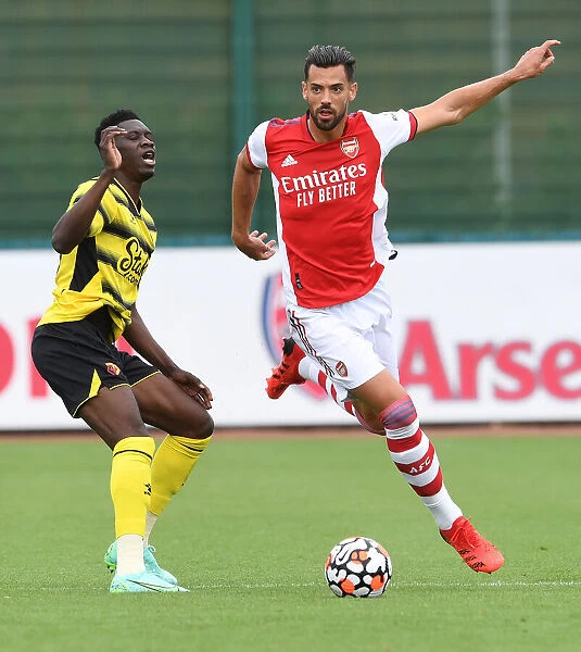 Arsenal's Pablo Mari Goes Head-to-Head with Watford's Ismaila Sarr in Pre-Season Clash