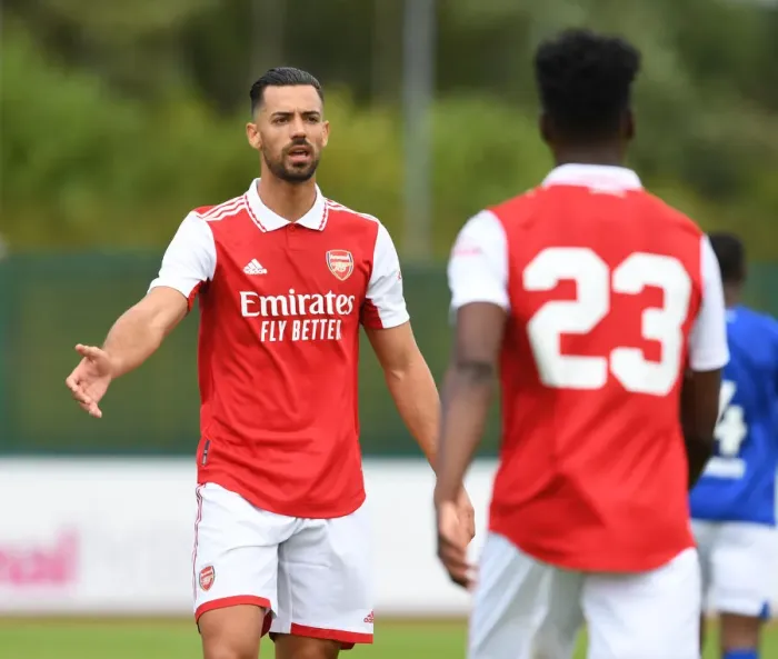 Framed Print : Arsenal's Pablo Mari in Pre-Season Action against Ipswich Town Framed Print : Arsenal's Pablo Mari in Pre-Season Action against Ipswich Town