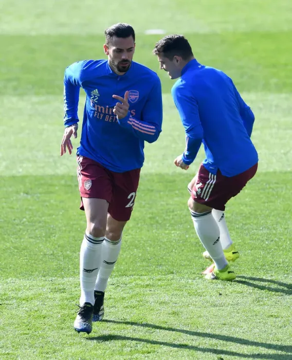 Framed Print : Arsenal's Pablo Mari Prepares for Leicester Showdown - Premier League 2020-21