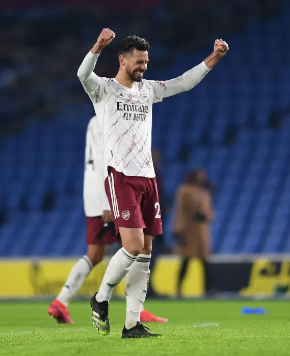 Framed Print : Arsenal's Pablo Mari Reacts After Brighton & Hove Albion Clash (Premier League 2020-21) Framed Print : Arsenal's Pablo Mari Reacts After Brighton & Hove Albion Clash (Premier League 2020-21)