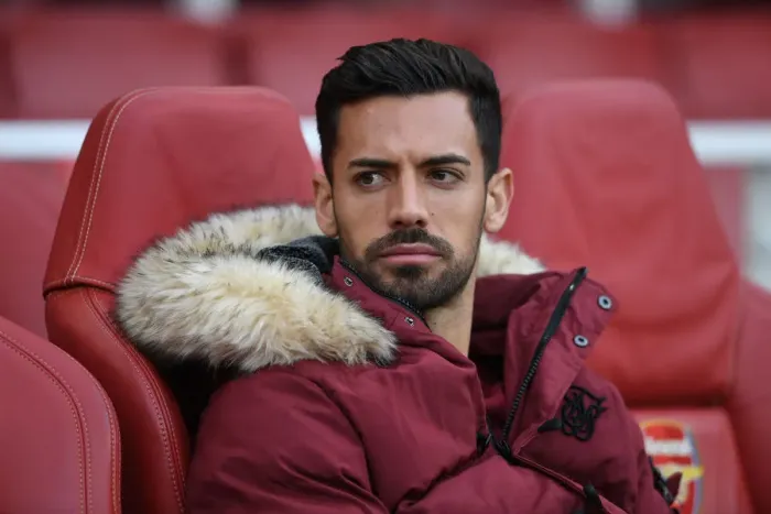 Framed Print : Arsenal's Pablo Mari Readies for Arsenal FC vs Everton FC Clash in Premier League