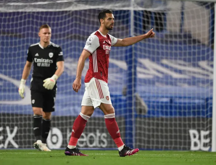 Framed Print : Arsenal's Pablo Mari at Empty Stamford Bridge: 2020-21 Premier League Clash Amid Pandemic Framed Print : Arsenal's Pablo Mari at Empty Stamford Bridge: 2020-21 Premier League Clash Amid Pandemic