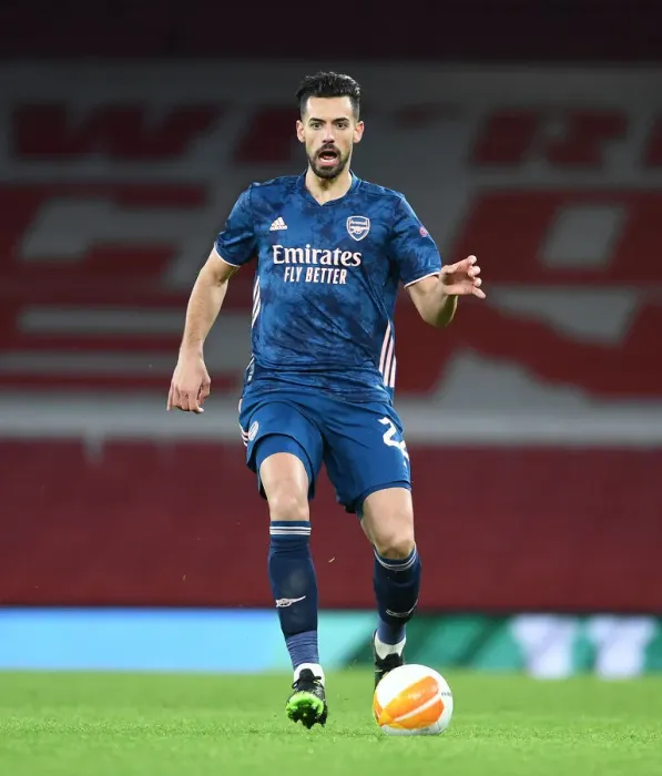 Framed Print : Arsenal's Pablo Mari in UEFA Europa League Action vs Rapid Wien (Behind Closed Doors) Framed Print : Arsenal's Pablo Mari in UEFA Europa League Action vs Rapid Wien (Behind Closed Doors)