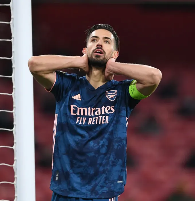 Framed Print : Arsenal's Pablo Mari in UEFA Europa League: Arsenal vs. Rapid Wien (Behind Closed Doors)
