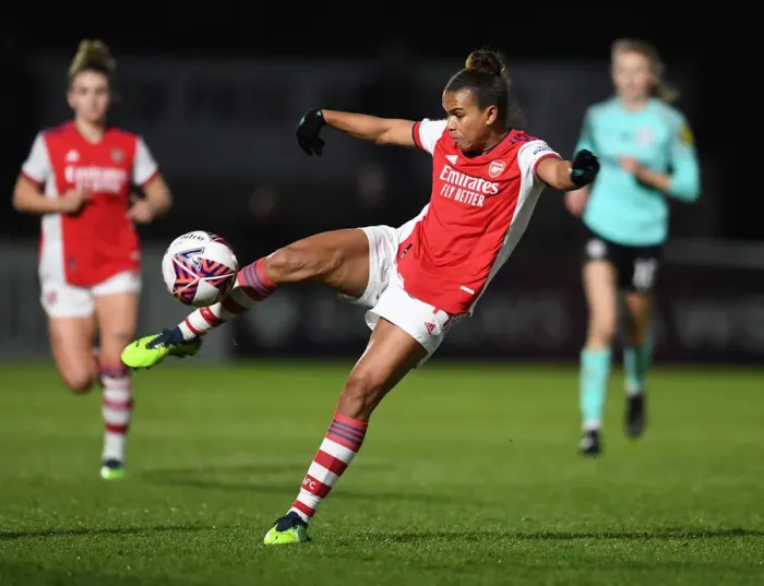 Framed Print : Arsenal's Parris Takes Center Stage in FA WSL Showdown vs. Brighton Hove Albion Framed Print : Arsenal's Parris Takes Center Stage in FA WSL Showdown vs. Brighton Hove Albion