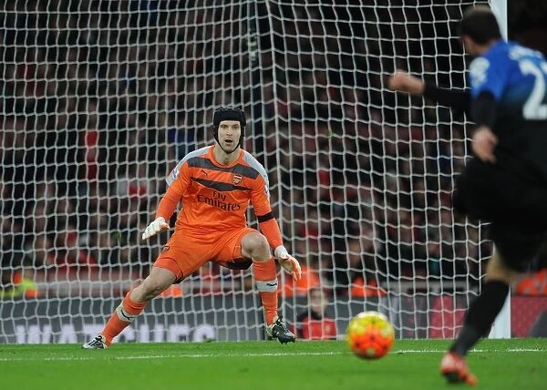 Arsenal's Petr Cech in Action: Arsenal vs Bournemouth (2015-16)