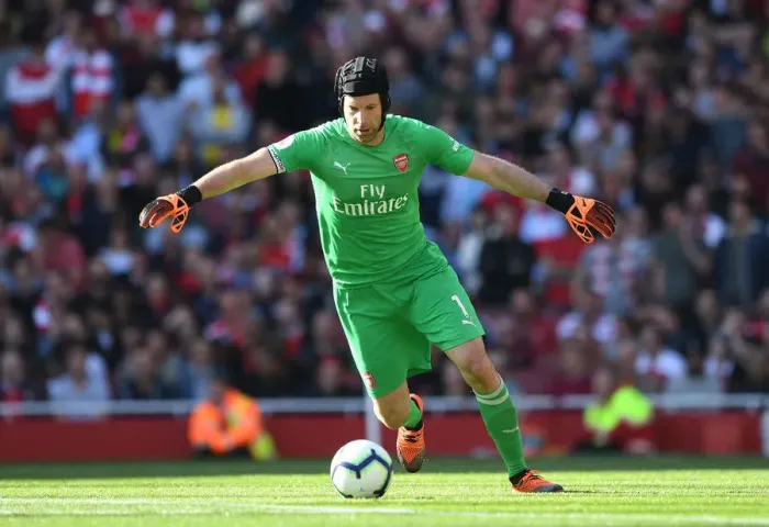 Framed Print : Arsenal's Petr Cech in Action: Arsenal vs. Watford (2018-19) Framed Print : Arsenal's Petr Cech in Action: Arsenal vs. Watford (2018-19)