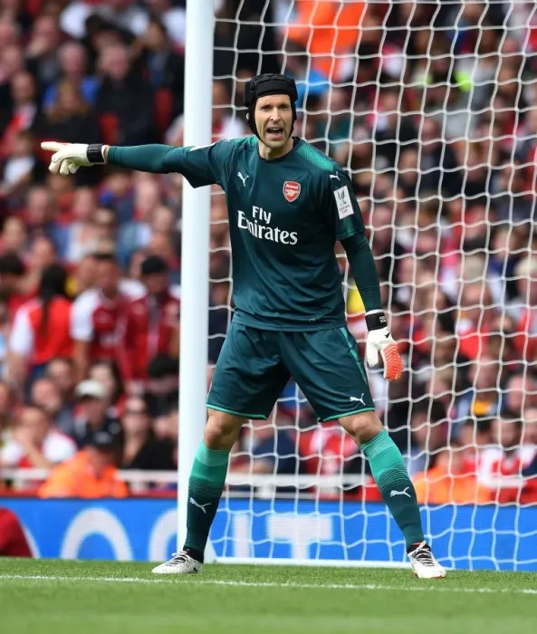 Framed Print : Arsenal's Petr Cech in Action Against Sevilla at the Emirates Cup Framed Print : Arsenal's Petr Cech in Action Against Sevilla at the Emirates Cup
