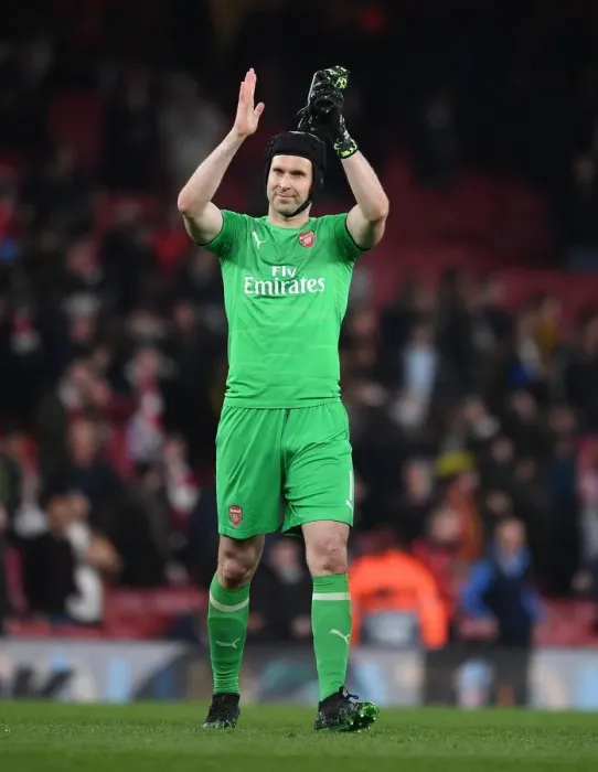 Framed Print : Arsenal's Petr Cech Applauding Fans in Arsenal v Valencia UEFA Europa League Semi-Final First Leg Framed Print : Arsenal's Petr Cech Applauding Fans in Arsenal v Valencia UEFA Europa League Semi-Final First Leg