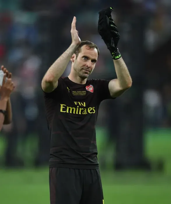 Framed Print : Arsenal's Petr Cech Celebrates Europa League Victory over Chelsea in Baku Framed Print : Arsenal's Petr Cech Celebrates Europa League Victory over Chelsea in Baku
