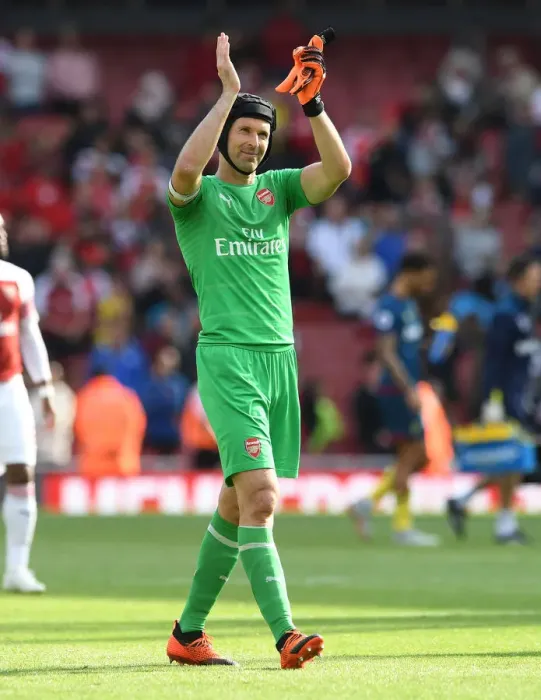 Framed Print : Arsenal's Petr Cech Celebrates with Fans after Arsenal v West Ham United Victory Framed Print : Arsenal's Petr Cech Celebrates with Fans after Arsenal v West Ham United Victory