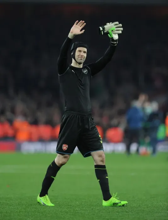 Framed Print : Arsenal's Petr Cech: Quarter-Final Emotion at Emirates Cup vs Lincoln City (2017) Framed Print : Arsenal's Petr Cech: Quarter-Final Emotion at Emirates Cup vs Lincoln City (2017)