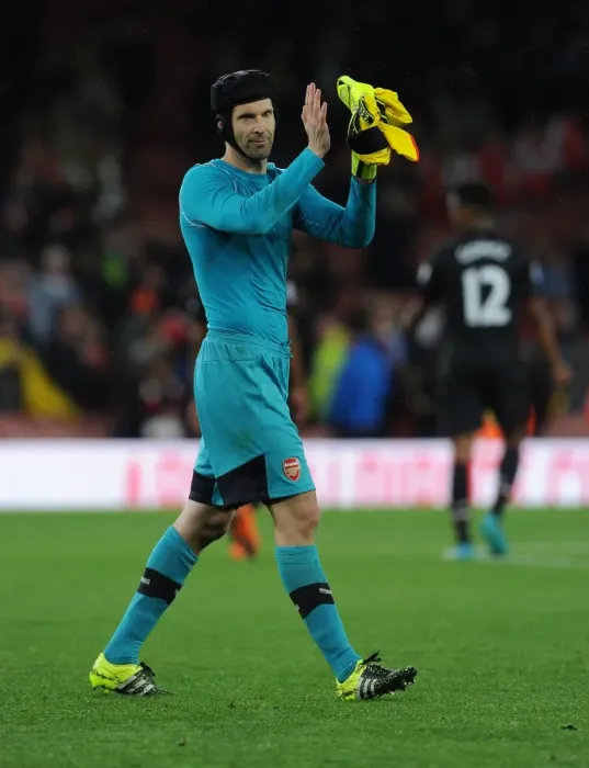Framed Print : Arsenal's Petr Cech Salutes Fans After Arsenal vs. Liverpool, 2015 / 16 Premier League Framed Print : Arsenal's Petr Cech Salutes Fans After Arsenal vs. Liverpool, 2015 / 16 Premier League