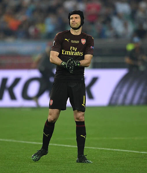 Arsenal's Petr Cech Before UEFA Europa League Final Against Chelsea in Baku