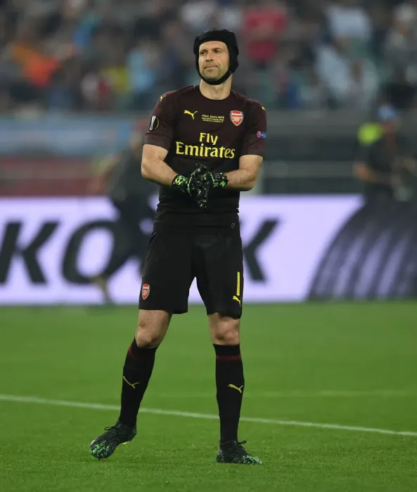 Framed Print : Arsenal's Petr Cech Before UEFA Europa League Final Against Chelsea in Baku Framed Print : Arsenal's Petr Cech Before UEFA Europa League Final Against Chelsea in Baku