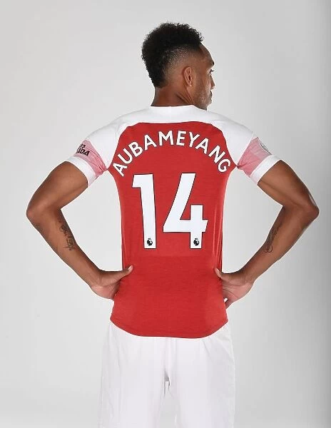 Arsenal's Pierre-Emerick Aubameyang at 2018 / 19 First Team Photo Call