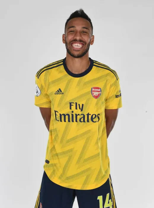 Framed Print : Arsenal's Pierre-Emerick Aubameyang at 2019-20 Photocall
