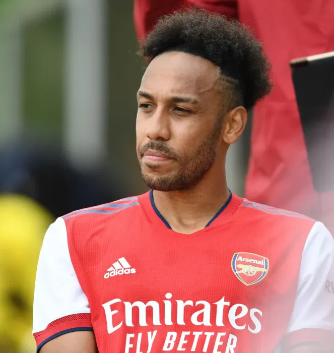 Framed Print : Arsenal's Pierre-Emerick Aubameyang in Pre-Season Action Against Watford