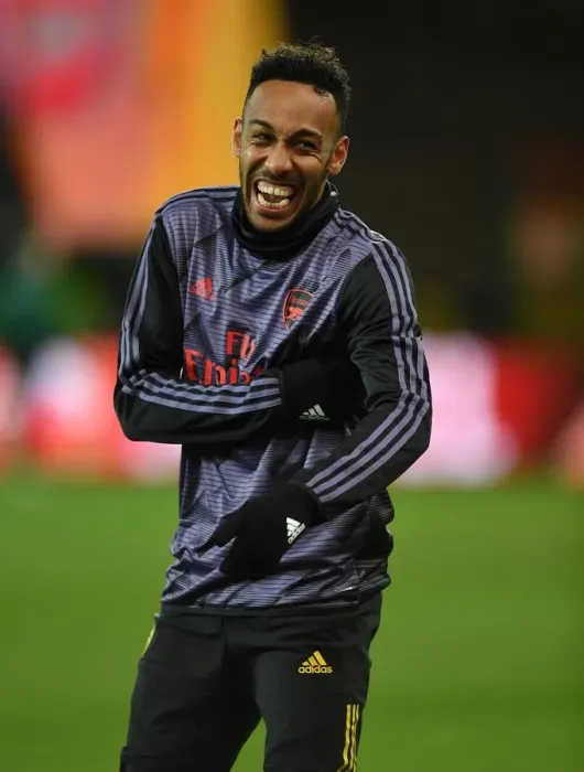 Framed Print : Arsenal's Pierre-Emerick Aubameyang Prepares for Standard Liege Clash in Europa League (December 2019)