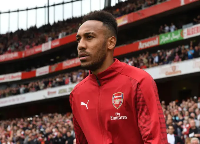 Framed Print : Arsenal's Pierre-Emerick Aubameyang Readies for Kickoff Against West Ham United Framed Print : Arsenal's Pierre-Emerick Aubameyang Readies for Kickoff Against West Ham United