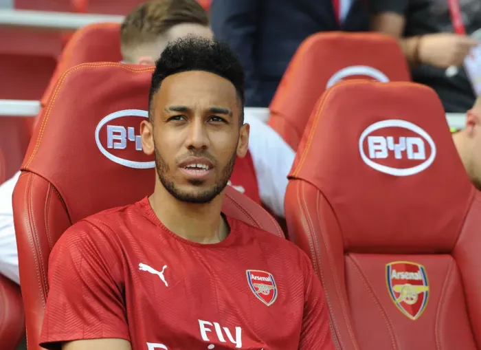 Framed Print : Arsenal's Pierre-Emerick Aubameyang Ready for Action Against West Ham United