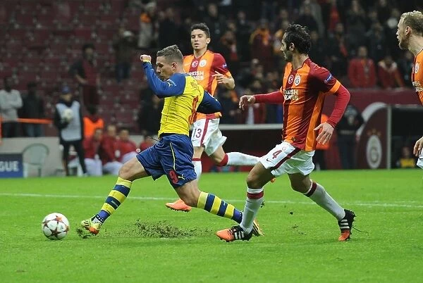 Arsenal's Podolski Scores Brace: Crushing Galatasaray in Champions League