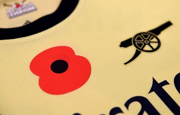 Arsenal's Poppy Shirts in Leicester Away Changing Room - Premier League 2021-22