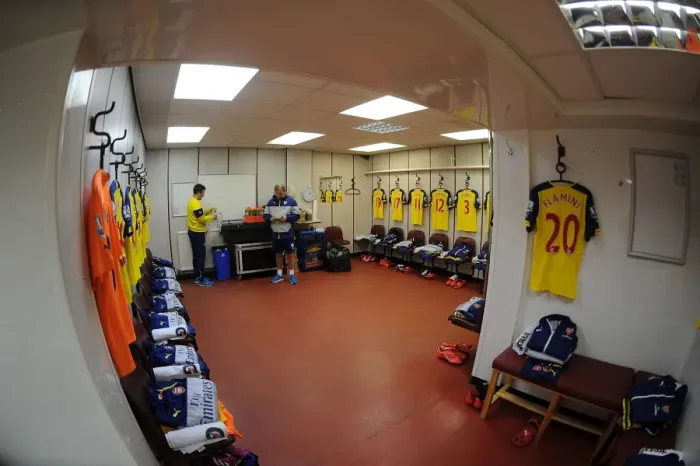 Framed Print : Arsenal's Pre-Match Focus: Inside the Changing Room at Turf Moor, 2015 (Burnley vs Arsenal, Premier League) Framed Print : Arsenal's Pre-Match Focus: Inside the Changing Room at Turf Moor, 2015 (Burnley vs Arsenal, Premier League)