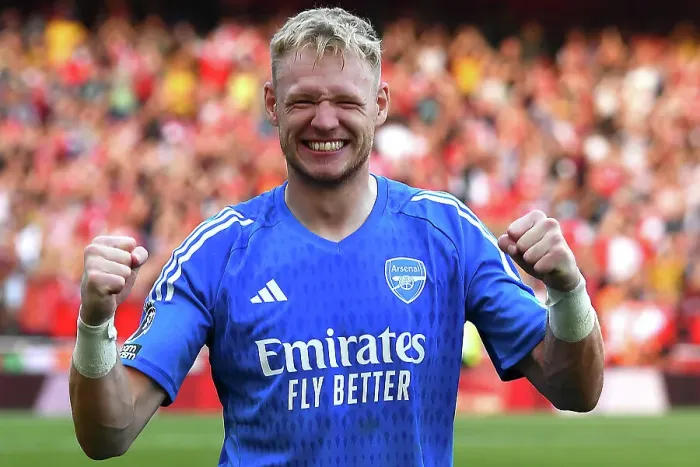 Framed Print : Arsenal's Premier League Triumph: Aaron Ramsdale's Victory Celebration vs. Manchester United (2023-24) Framed Print : Arsenal's Premier League Triumph: Aaron Ramsdale's Victory Celebration vs. Manchester United (2023-24)