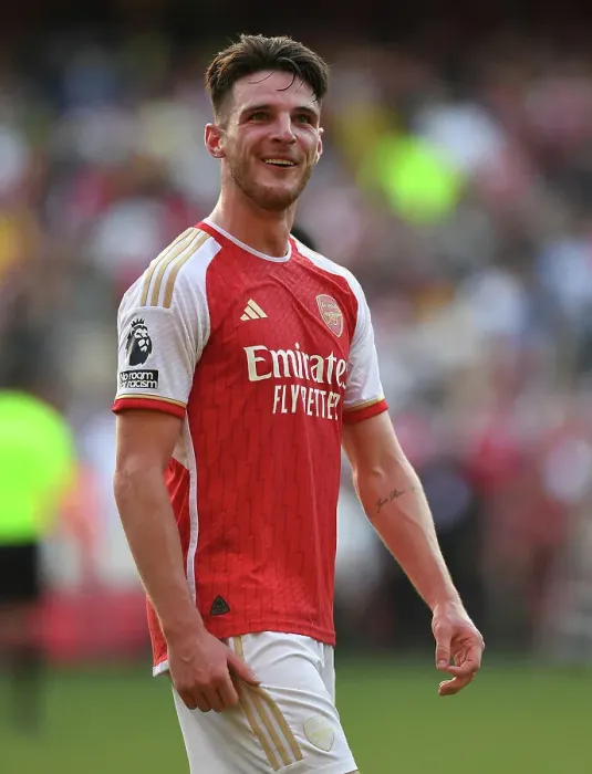 Framed Print : Arsenal's Premier League Triumph over Manchester United: Declan Rice's Euphoric Celebration (2023-24) Framed Print : Arsenal's Premier League Triumph over Manchester United: Declan Rice's Euphoric Celebration (2023-24)
