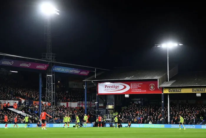 Framed Print : Arsenal's Premier League Visit to Luton Town: Inside Kenilworth Road Stadium (2023-24)