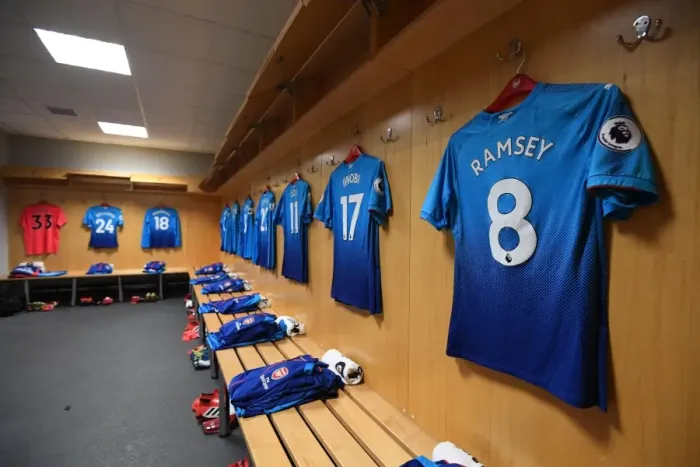 Framed Print : Arsenal's Preparedness: A Peek into the Gunners Changing Room before Swansea Clash (2017-18) Framed Print : Arsenal's Preparedness: A Peek into the Gunners Changing Room before Swansea Clash (2017-18)