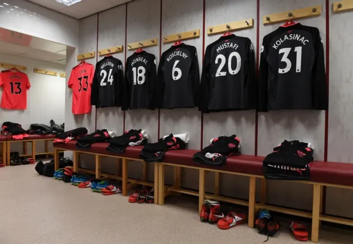 Framed Print : Arsenal's Preparedness: The Readied Kit in Burnley's Changing Room (2017-18) Framed Print : Arsenal's Preparedness: The Readied Kit in Burnley's Changing Room (2017-18)