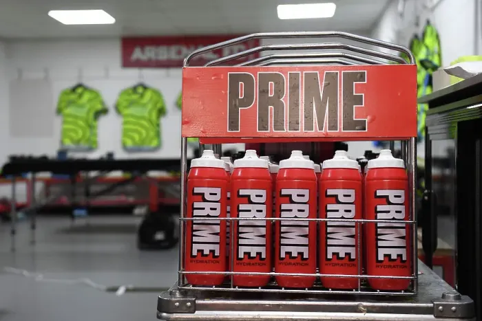 Framed Print : Arsenal's PRIME-Branded Water Bottles in Bournemouth Dressing Room Ahead of AFC Bournemouth vs Arsenal FC (2023-24) Framed Print : Arsenal's PRIME-Branded Water Bottles in Bournemouth Dressing Room Ahead of AFC Bournemouth vs Arsenal FC (2023-24)