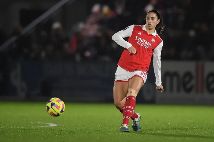 Framed Print : Arsenal's Rafaelle Souza in Action: Arsenal Women vs. Reading (FA WSL, 2022-23)