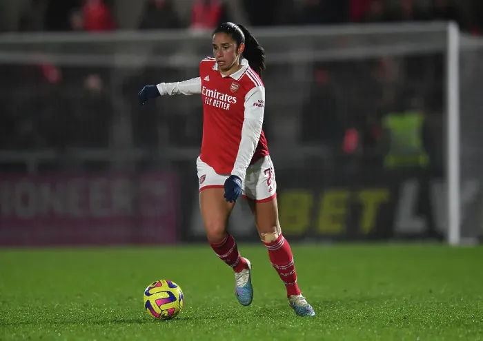 Framed Print : Arsenal's Rafaelle Souza in Action: Arsenal Women vs Liverpool Women, FA Women's Super League 2022-23