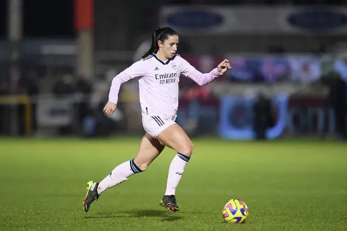 Framed Print : Arsenal's Rafaelle Souza in Action against West Ham United in FA Women's Super League