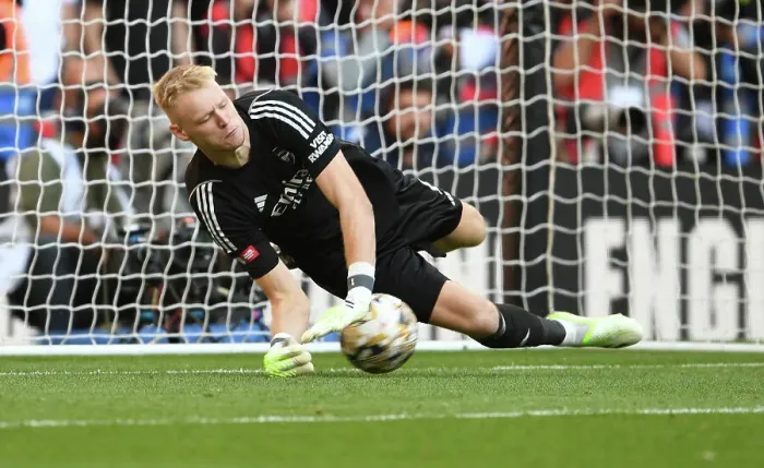 Framed Print : Arsenal's Ramsdale Saves Penalty in FA Community Shield Showdown: Arsenal vs. Manchester City (2023-24) Framed Print : Arsenal's Ramsdale Saves Penalty in FA Community Shield Showdown: Arsenal vs. Manchester City (2023-24)