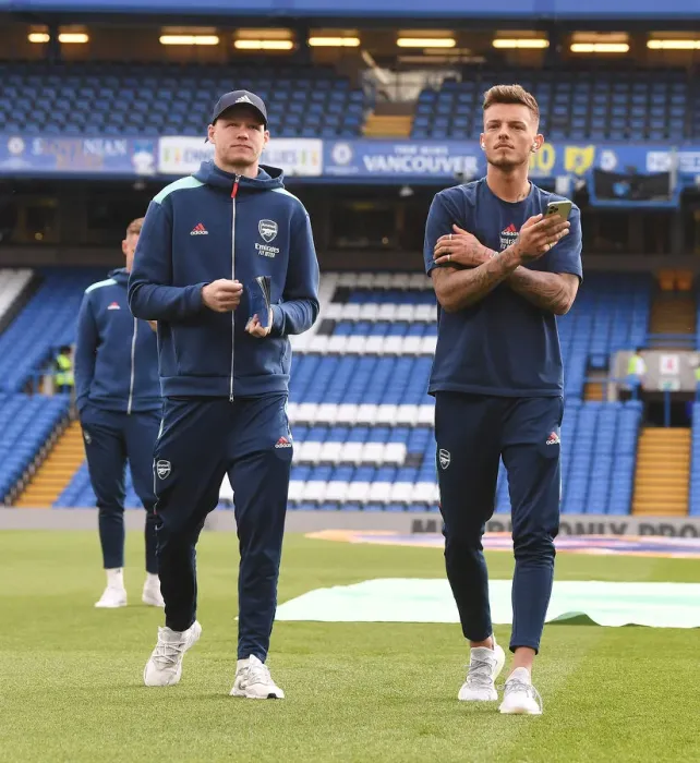 Framed Print : Arsenal's Ramsdale and White Prepare for Chelsea Showdown - Premier League 2021-22 Framed Print : Arsenal's Ramsdale and White Prepare for Chelsea Showdown - Premier League 2021-22