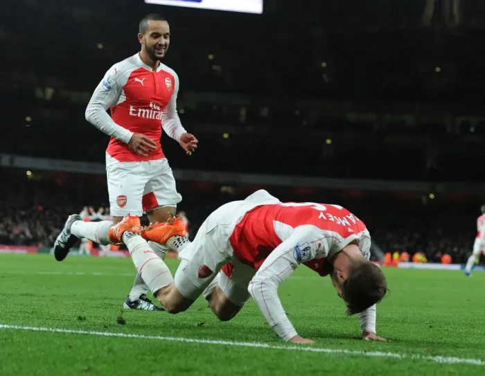 Framed Print : Arsenal's Ramsey Scores Hat-trick: Arsenal FC vs Sunderland (2015-16)