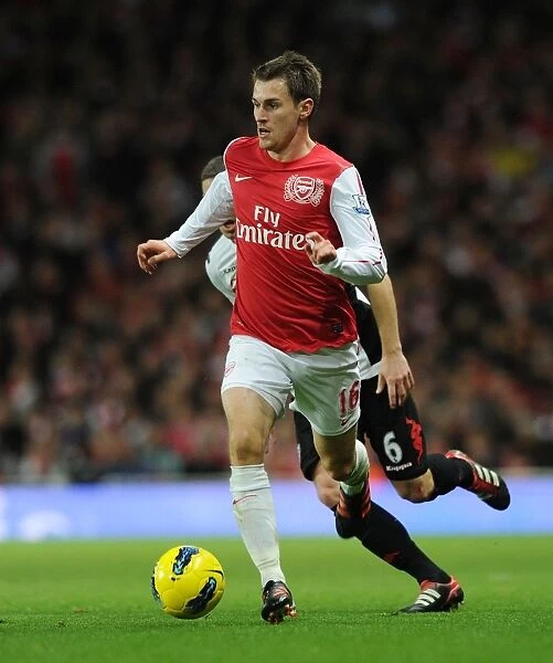 Arsenal's Ramsey Shines in 2011-12 Arsenal v Fulham Premier League Clash