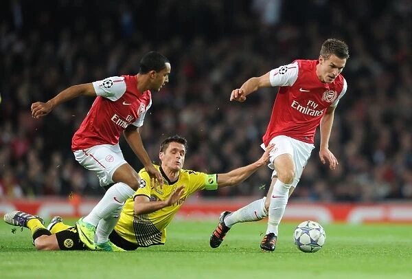 Arsenal's Ramsey and Walcott vs Dortmund's Kehl: A Battle in the 2011-12 Champions League